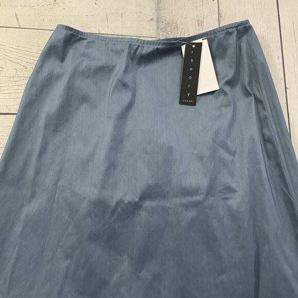 Theory Women's Size 2 Blue Yang Wrap Maxi Skirt NWT Career Office Chic Y2K - Picture 1 of 9